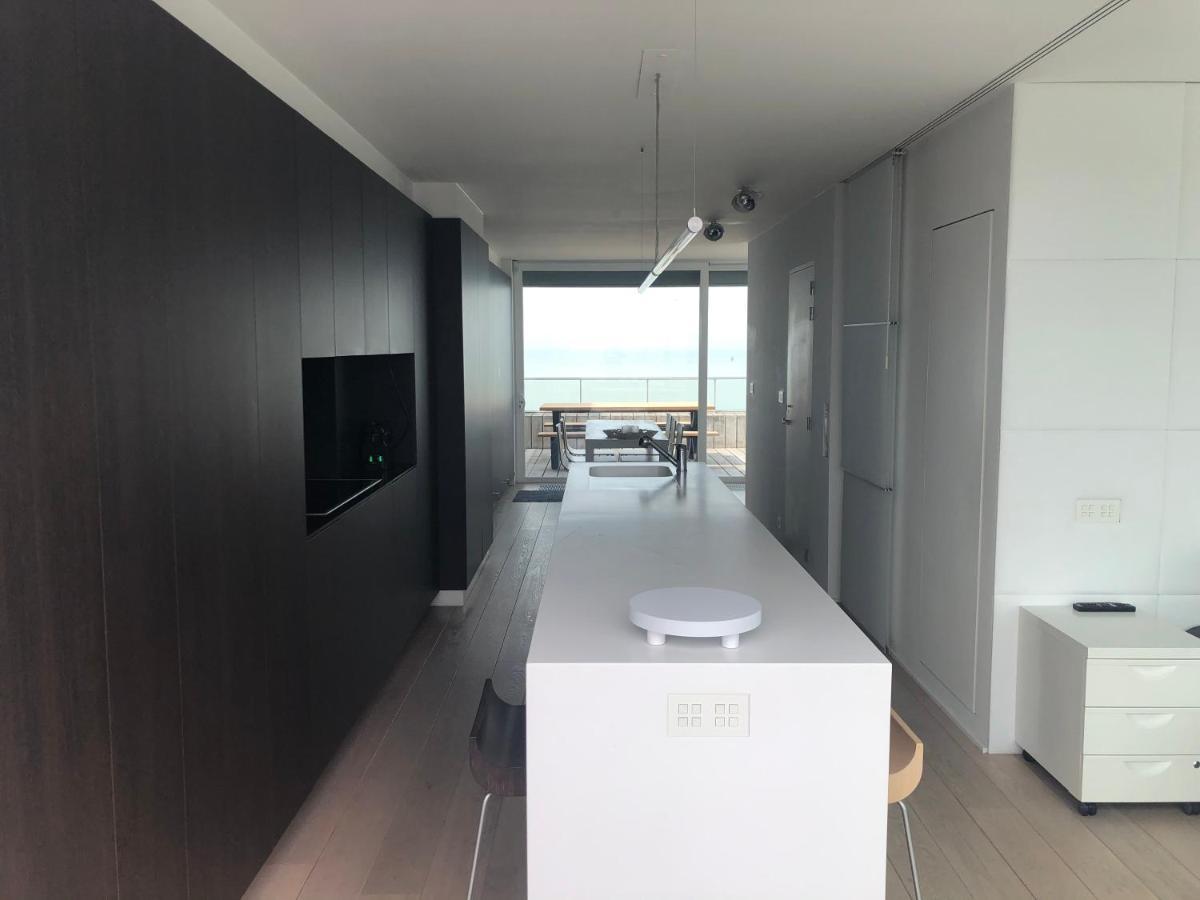 Apartamento Penthouse Sea-Loft Blankenberge, Uniek Zeezicht, Luxeloft Met 40M2 Terras! Exterior foto
