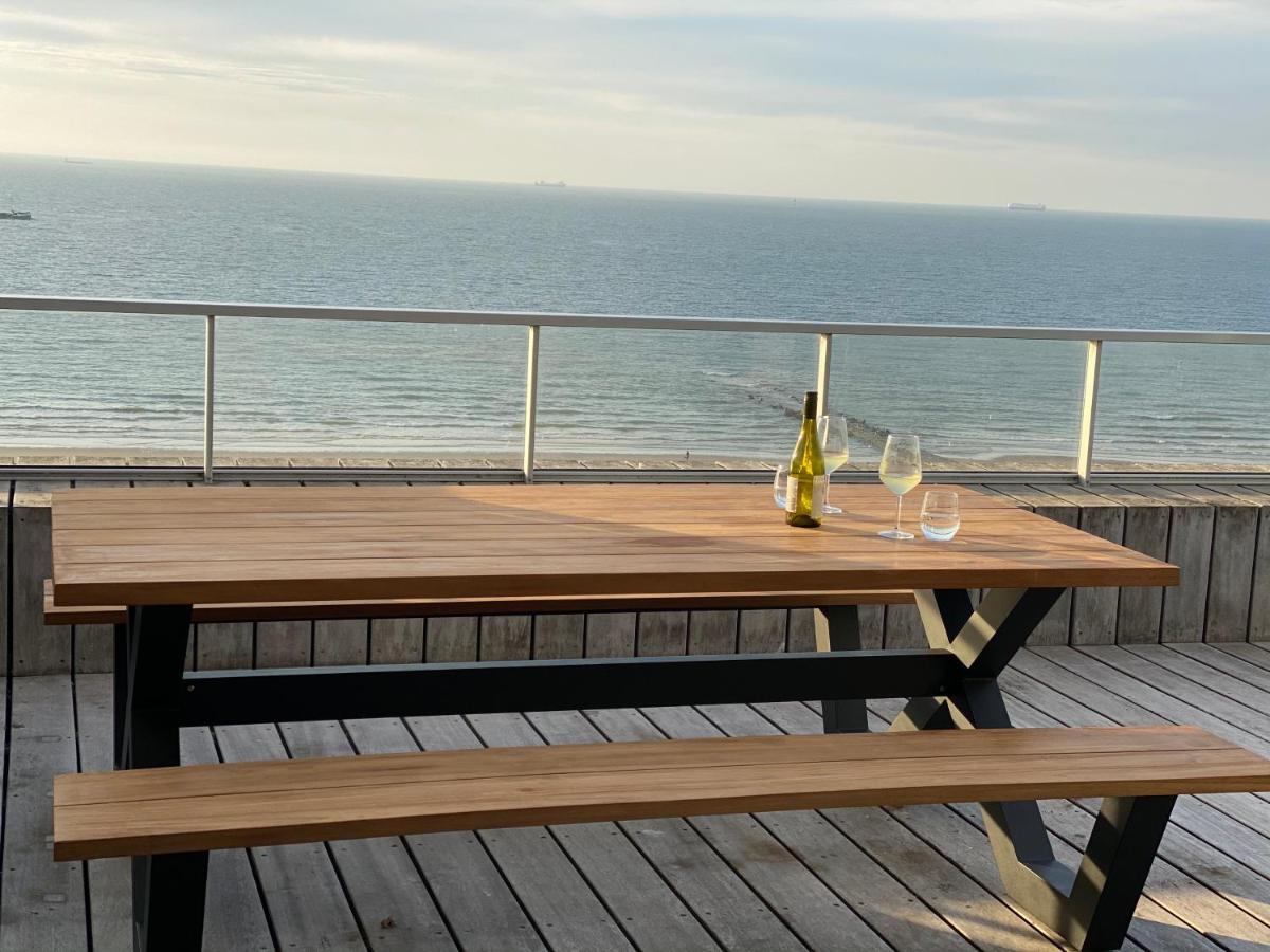Apartamento Penthouse Sea-Loft Blankenberge, Uniek Zeezicht, Luxeloft Met 40M2 Terras! Exterior foto